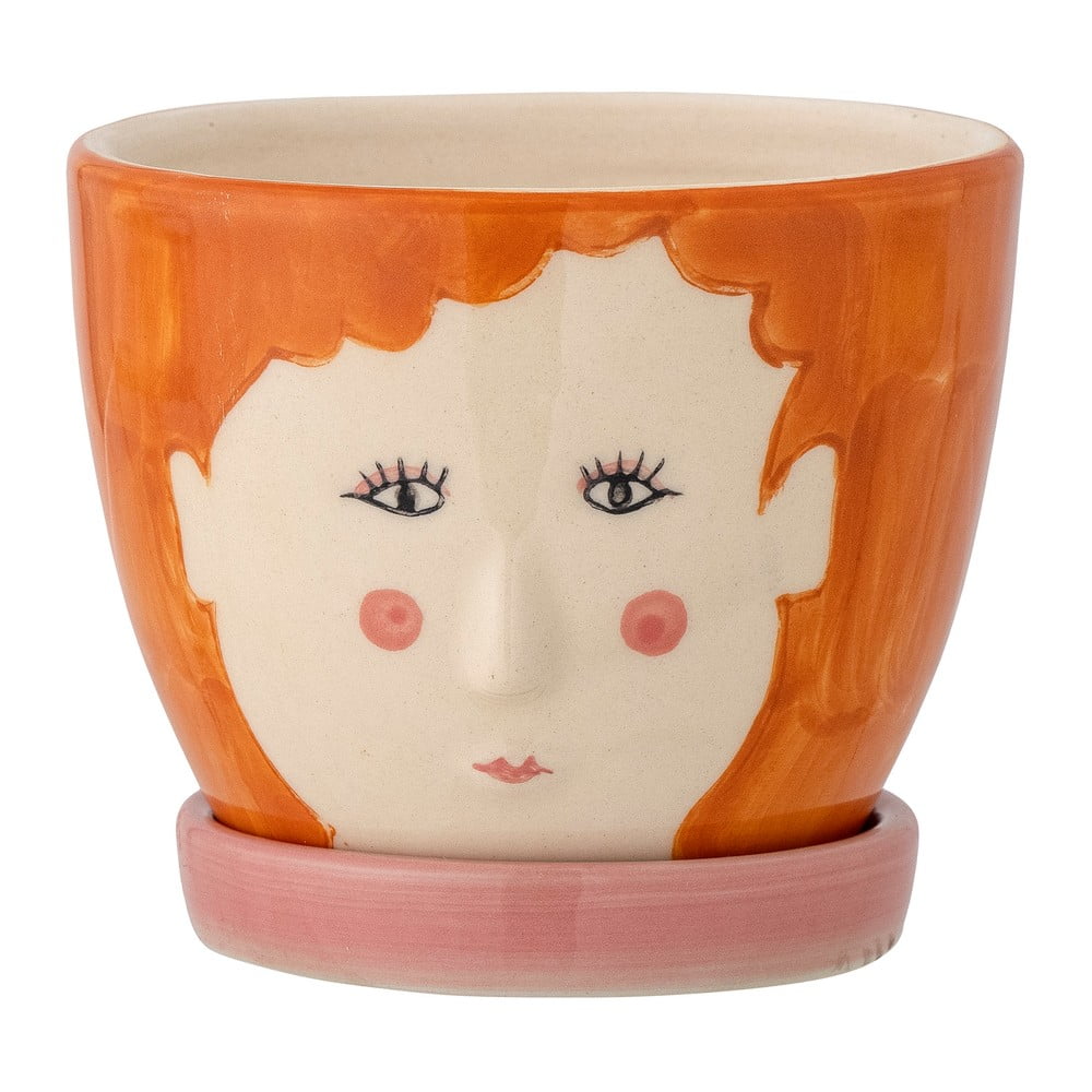 Agyagkerámia kézzel festett virágcserép ø 9