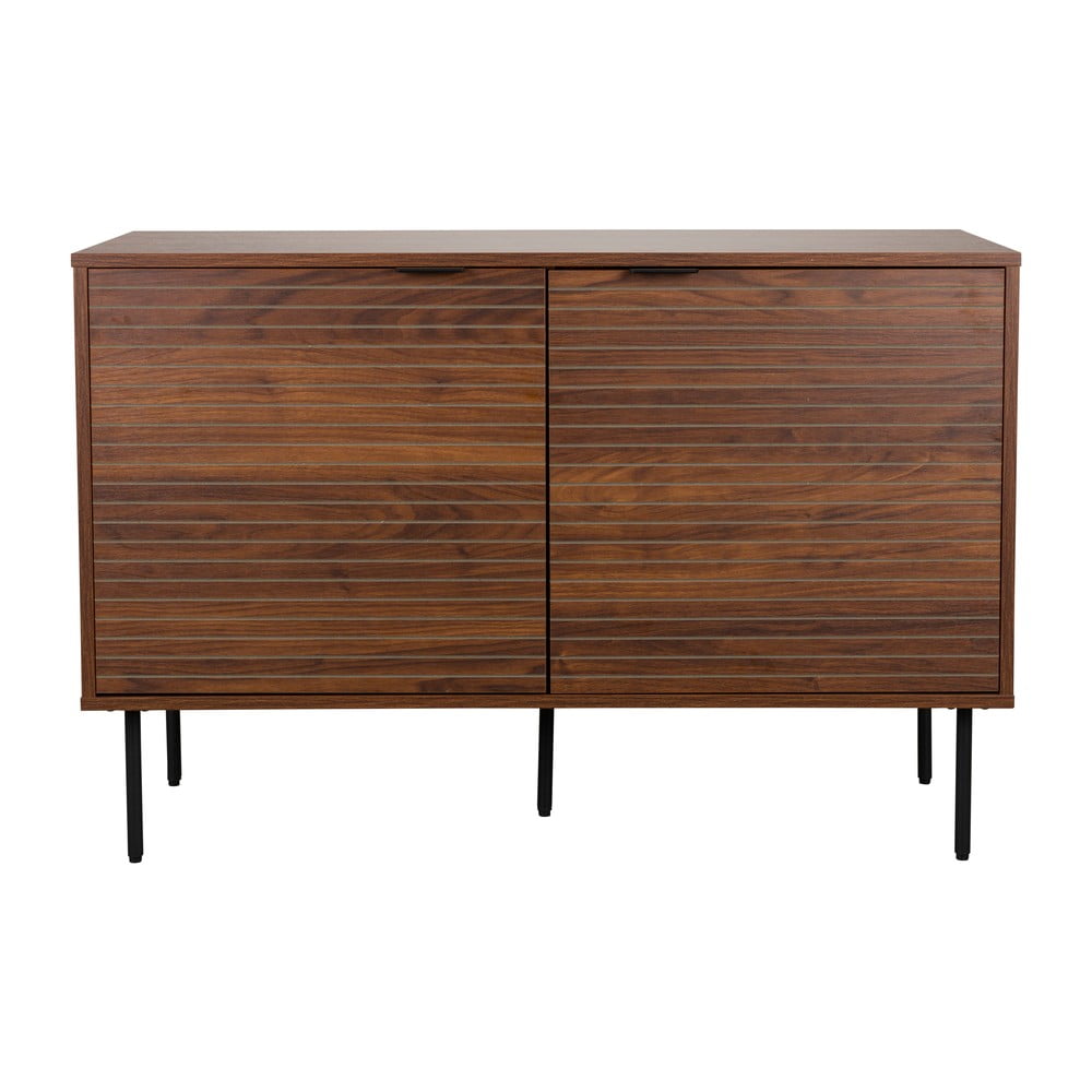 Barna komód diófa dekorral 110x74x40 cm Stripes – White Label