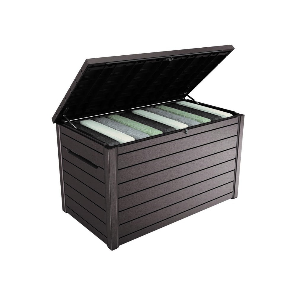 Barna műanyag kerti tárolódoboz Ontario – Keter