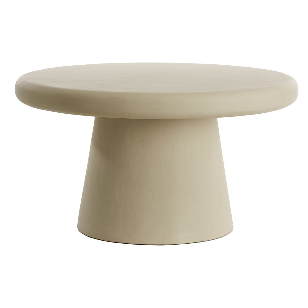 Bézs kerek dohányzóasztal ø 70 cm Kulona – Light & Living