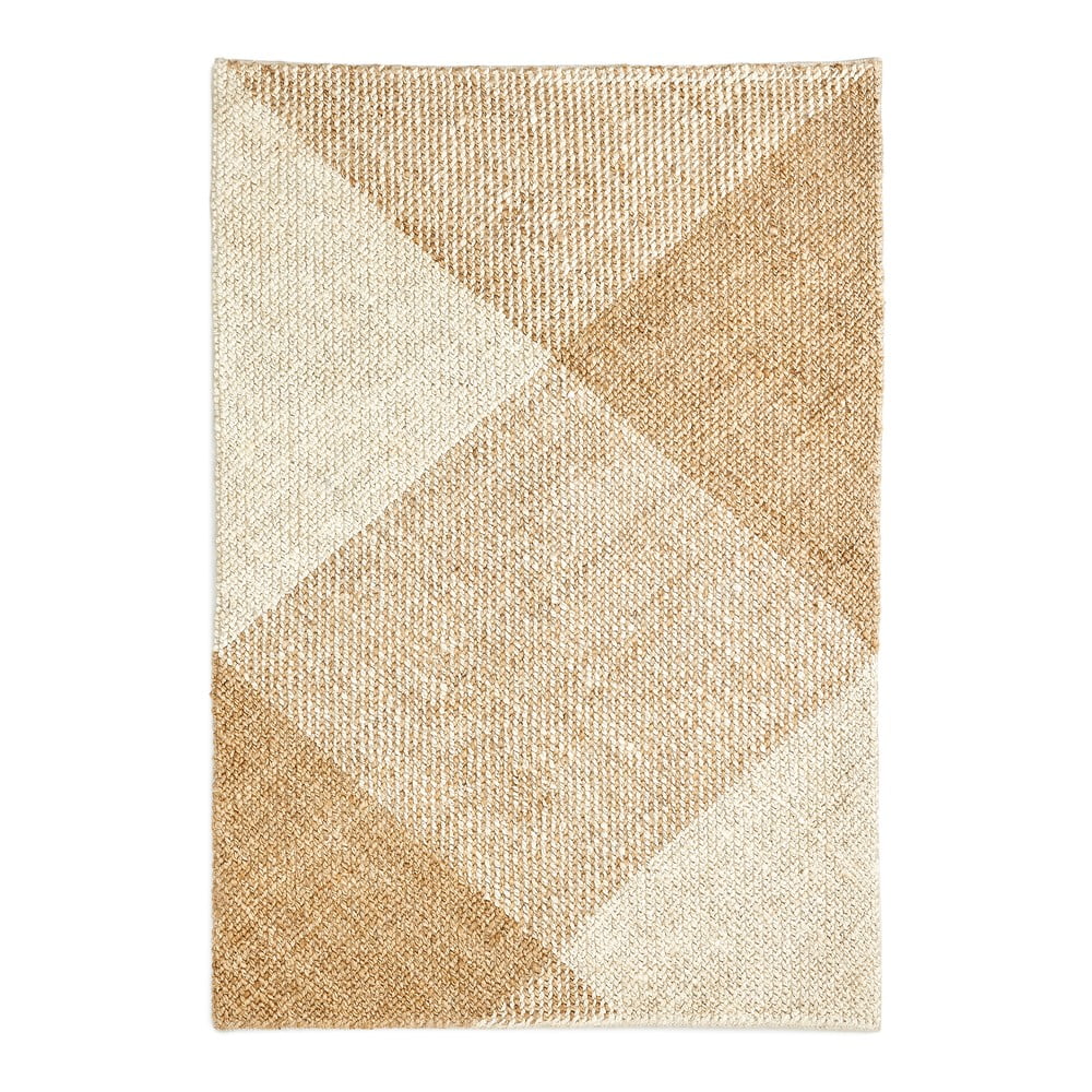 Bézs-krémszínű juta szőnyeg 160x230 cm Maelan – Kave Home