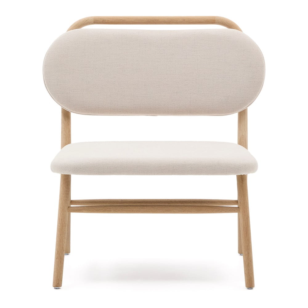 Bézs zsenília fotel Helda – Kave Home