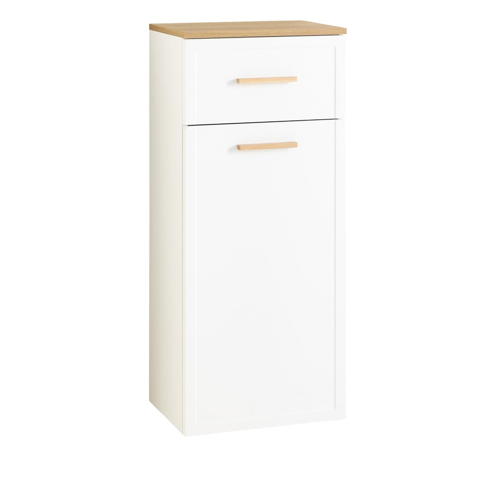 Fehér alacsony-fali fürdőszoba szekrény 104x45 cm Quickset 383 – Pelipal