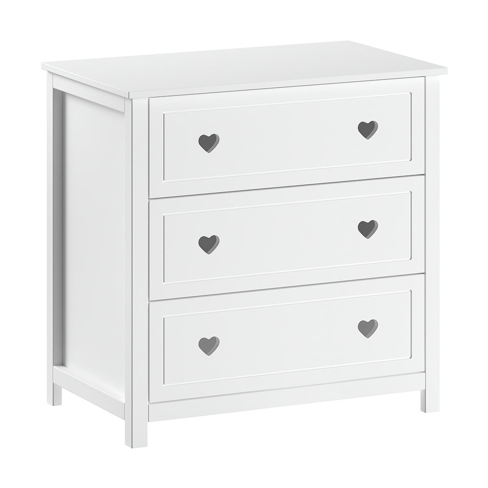 Fehér gyerek komód 90x89x57 cm Amori – Vipack