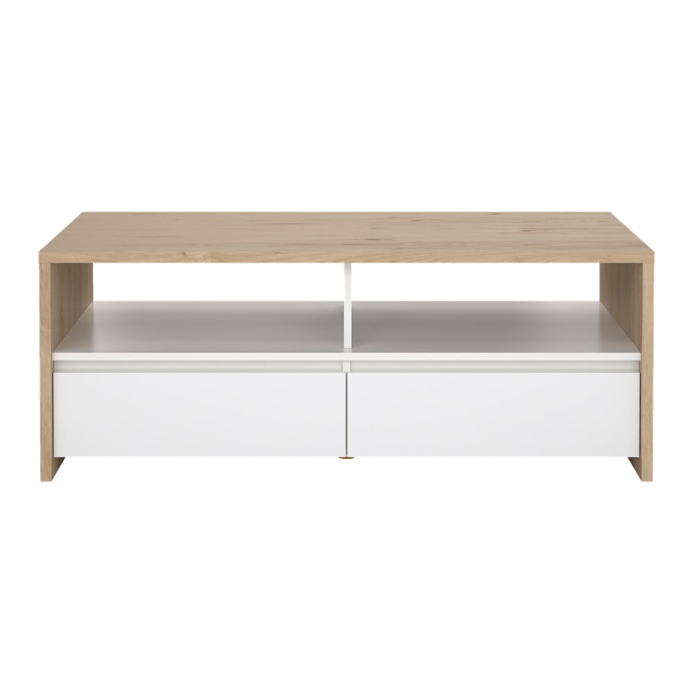 Fehér-natúr színű dohányzóasztal 60x120 cm Next – Tvilum