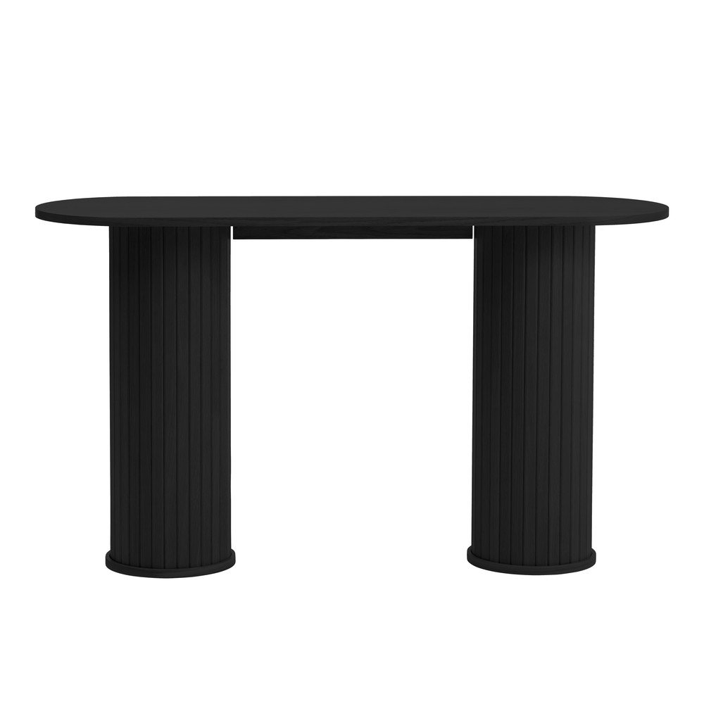 Fekete konzolasztal 40x130 cm Nola – Unique Furniture