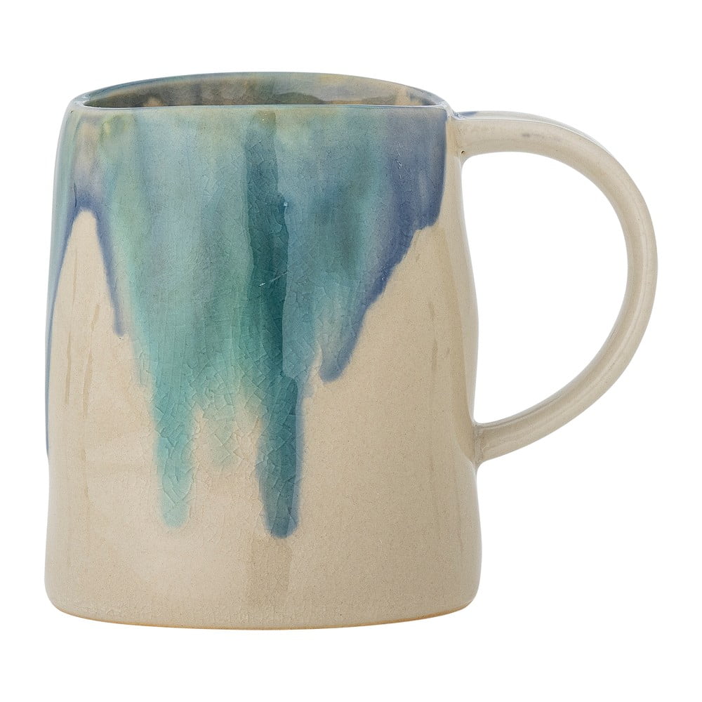 Kék-bézs agyagkerámia bögre 450 ml Yori – Bloomingville