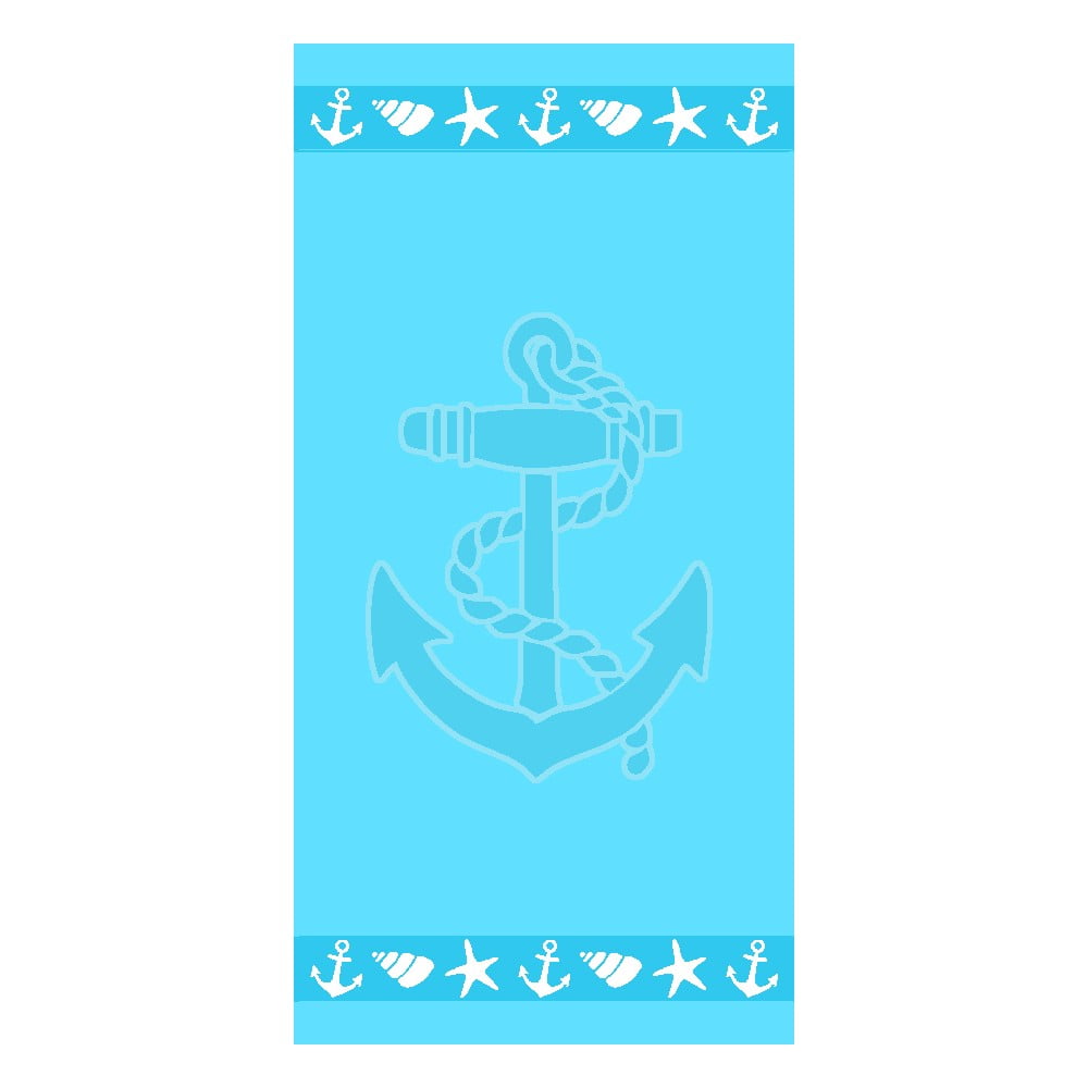 Kék frottír pamut strandtörölköző 70x140 cm   Anchor – B.E.S.