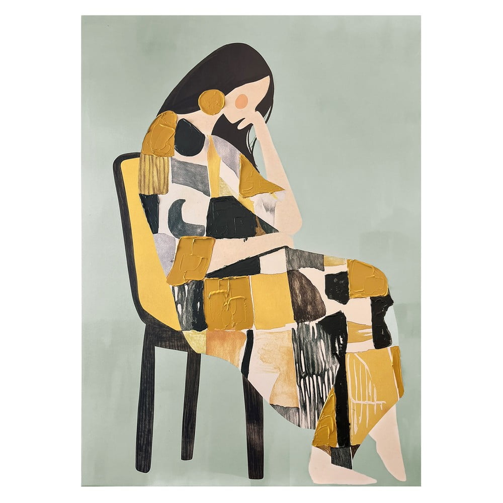 Kép kézzel festett részletekkel 70x100 cm Penelope – Styler