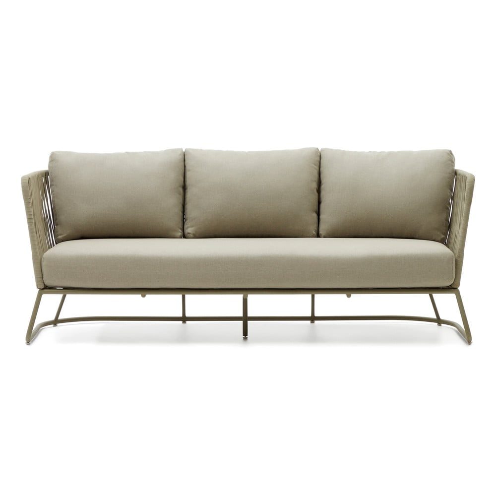 Khaki acél kerti kanapé Saconca – Kave Home