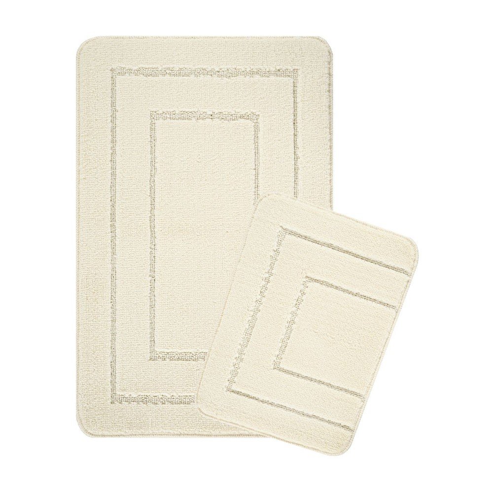 Krémszínű fürdőszobai kilépő szett 2 db-os 50x80 cm Cerceve – Foutastic