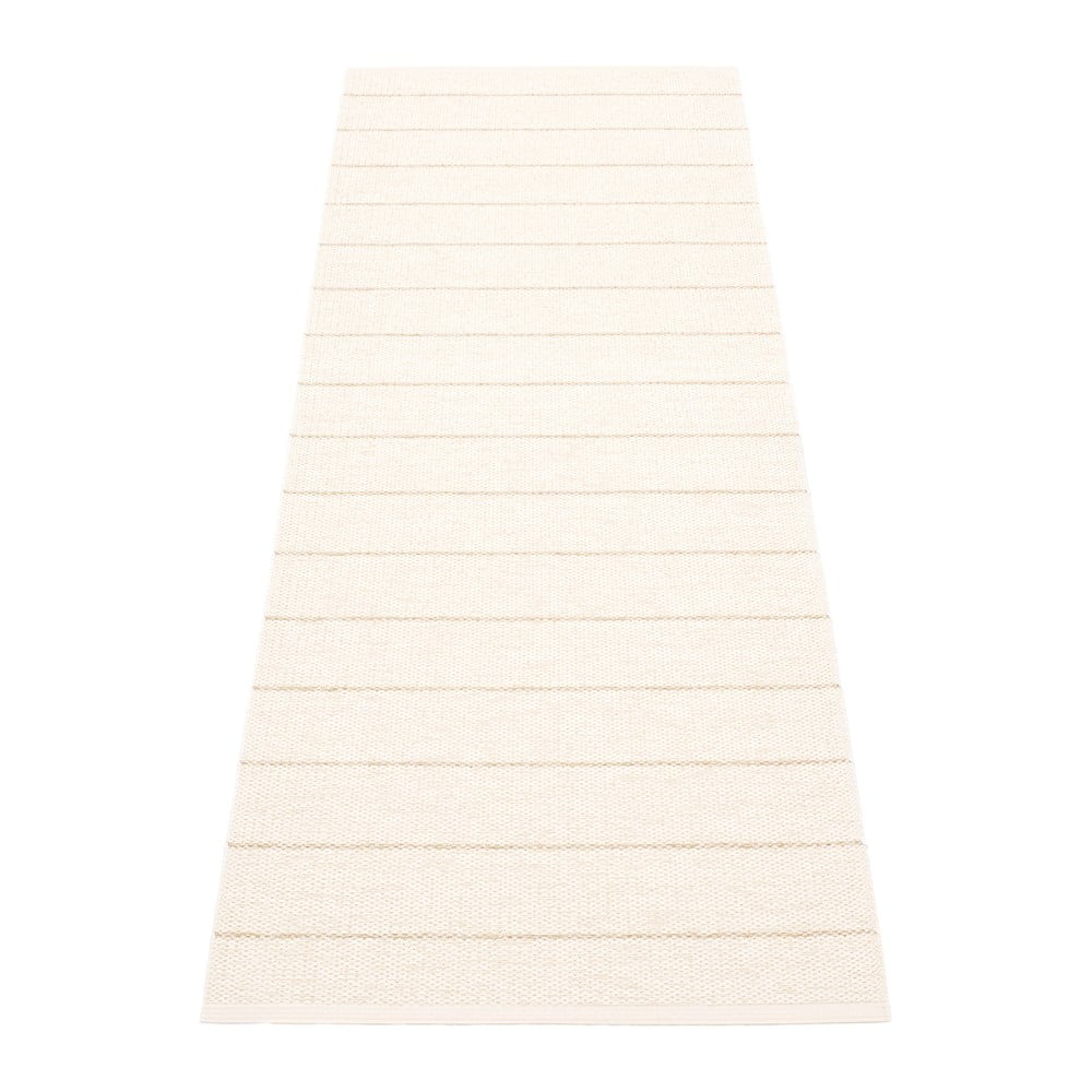Krémszínű kültéri-beltéri futószőnyeg 70x180 cm Carl Vanilla – Pappelina
