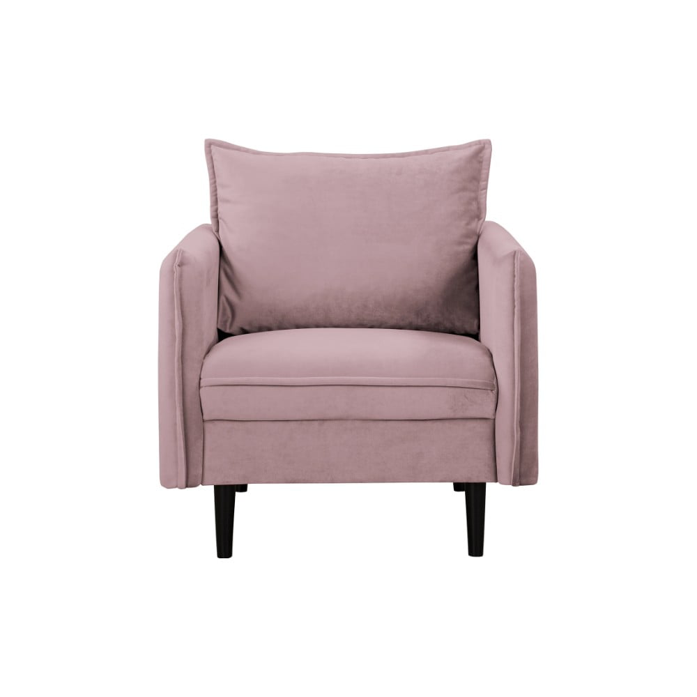 Levendula színű bársony fotel Juli – Ropez