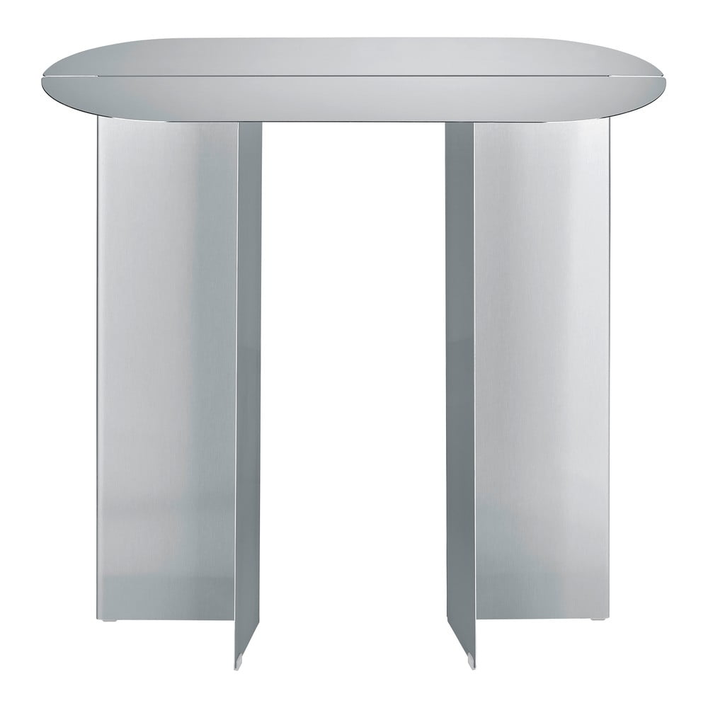 Matt ezüstszínű rozsdamentes acél konzolasztal 35x80 cm Oru – Blomus