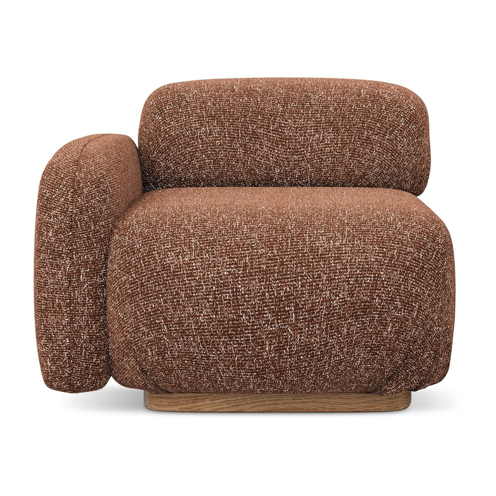 Narancssárga-barna kanapé modul (bal oldali) Ailani – Makamii