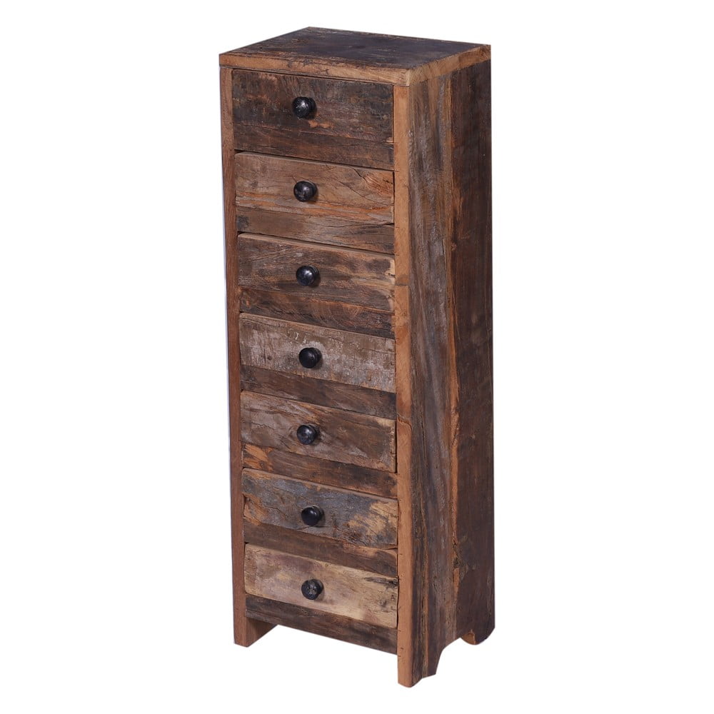 Natúr színű újrahasznosított fa komód 20x58x16 cm Saira – Interia Home & Living