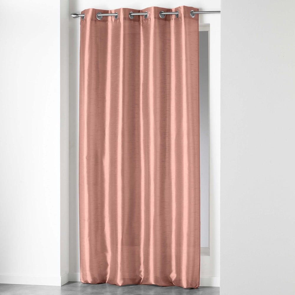 Rózsaszín mikroszatén függöny 140x240 cm Shana – douceur d'intérieur