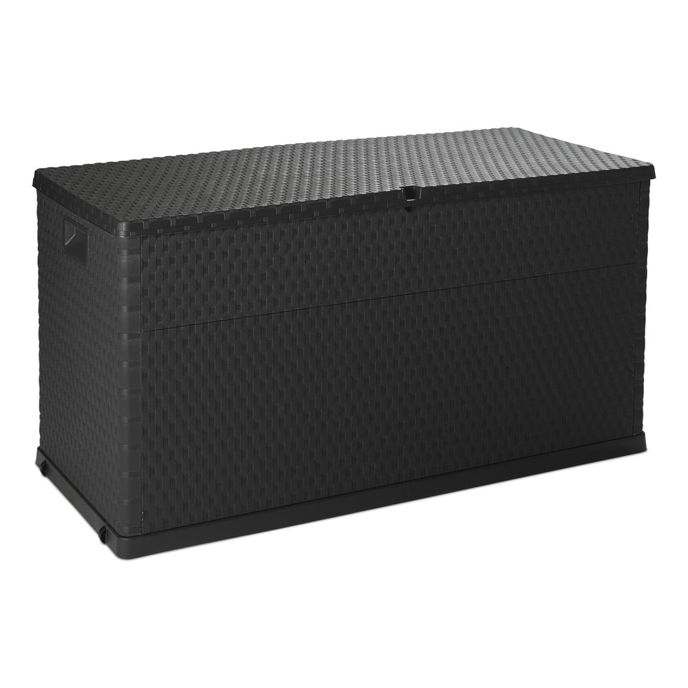 Sötétszürke kerti tárolódoboz Rattan – Toomax