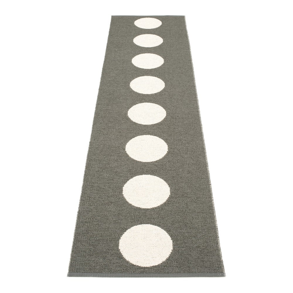 Sötétszürke kültéri-beltéri futószőnyeg 70x300 cm Vera Charcoal – Pappelina