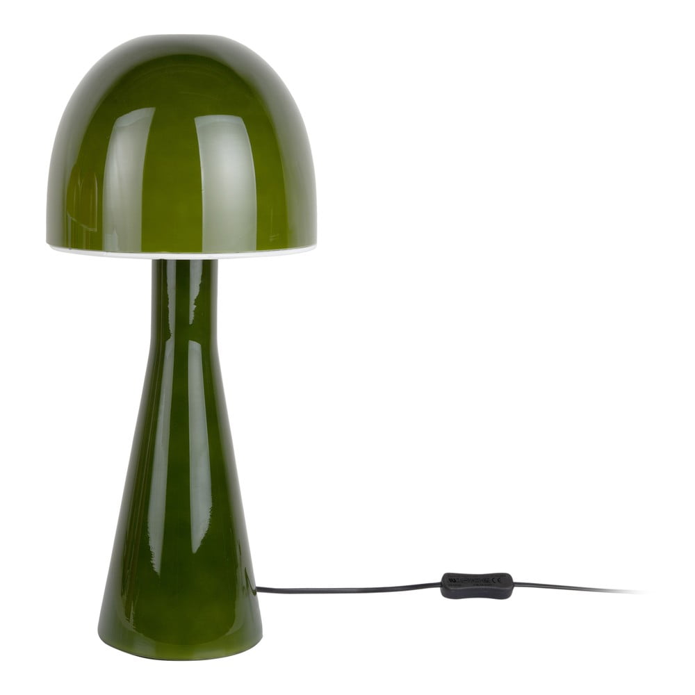 Sötétzöld asztali lámpa üveg búrával (magasság 45 cm) Bombin – Leitmotiv