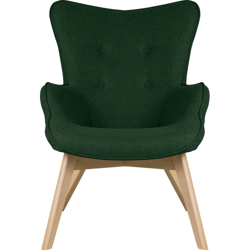 Sötétzöld fotel Niko – Ropez