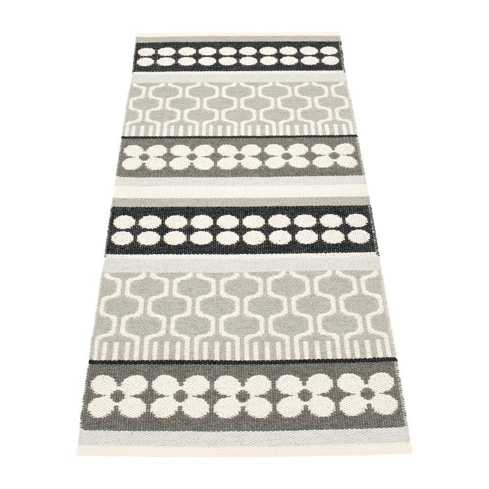 Szürke-krémszínű kültéri-beltéri futószőnyeg 70x180 cm Asta Warm Grey – Pappelina