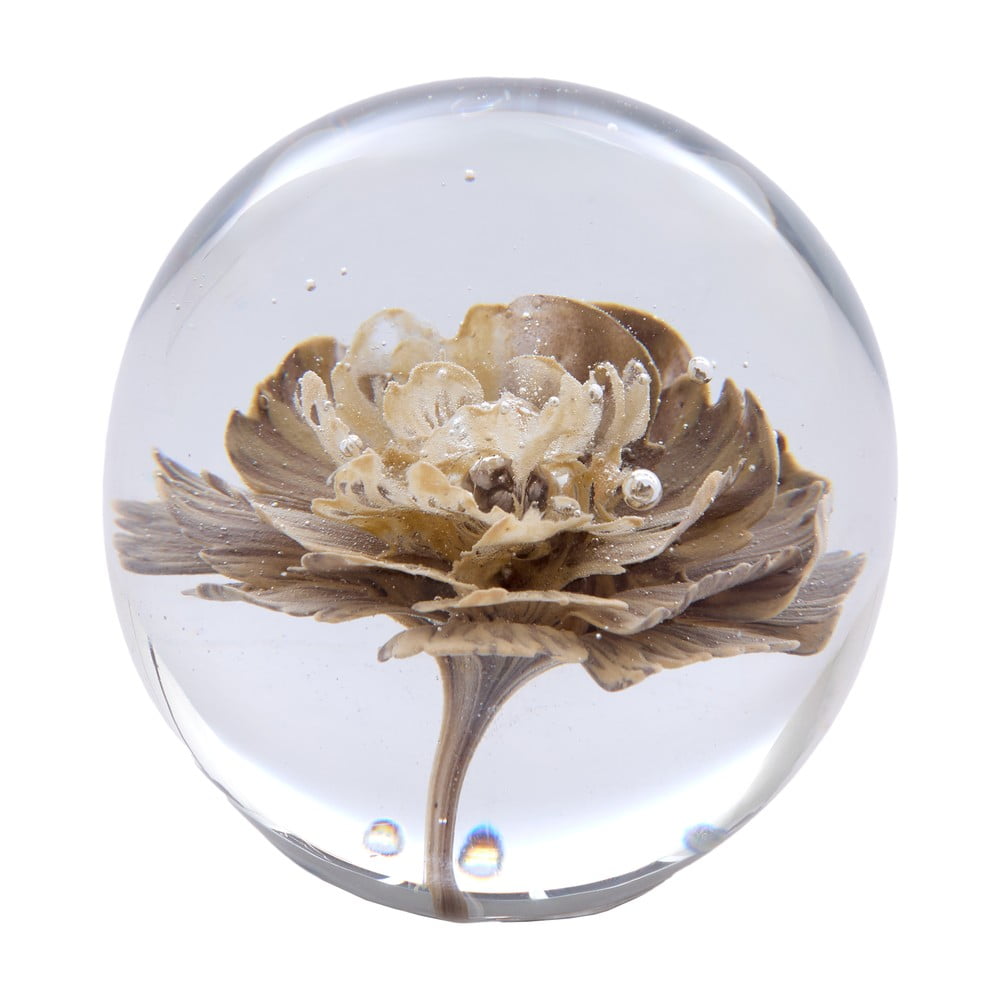 Üveg papírnehezék (magasság 8 cm) Flower – Light & Living