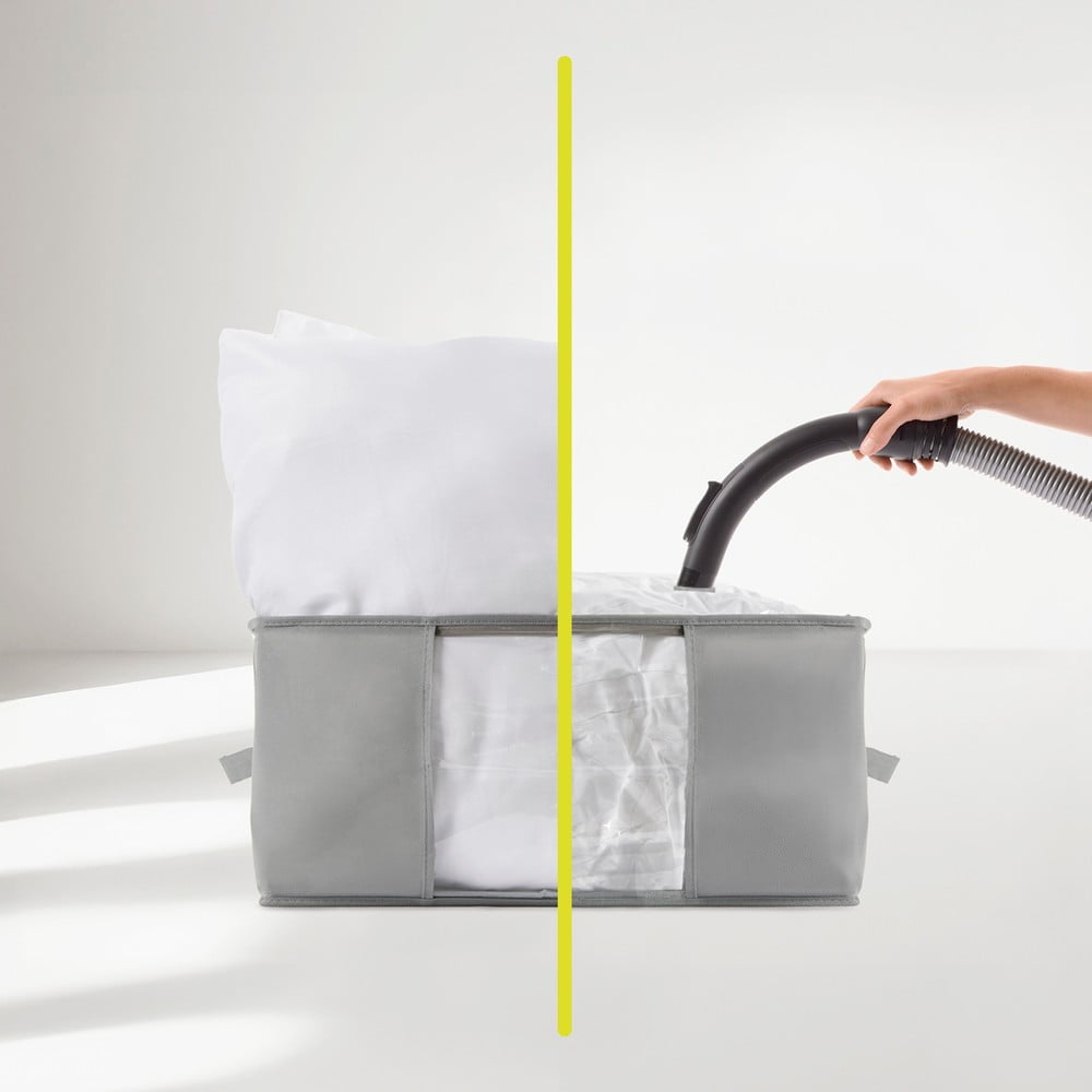 Vákuumos műanyag ruhatároló doboz 40x40x25 cm – Homéa