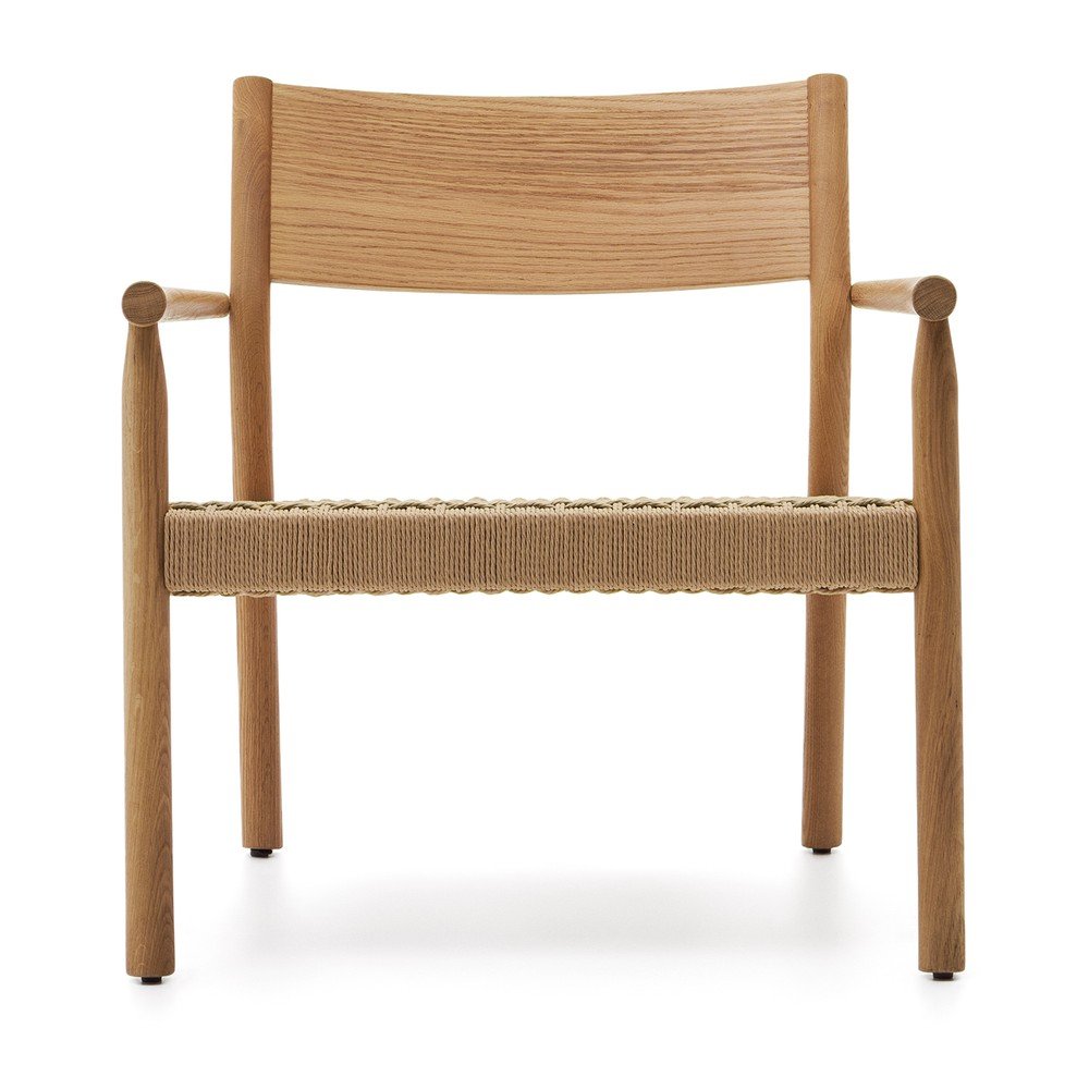 Világos natúr színű szőtt fotel Yalia – Kave Home