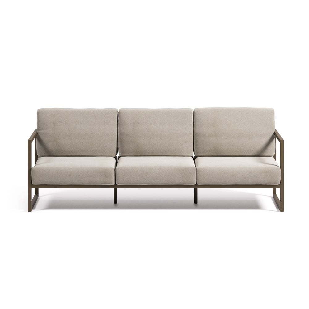 Világosszürke alumínium kerti kanapé Comova – Kave Home