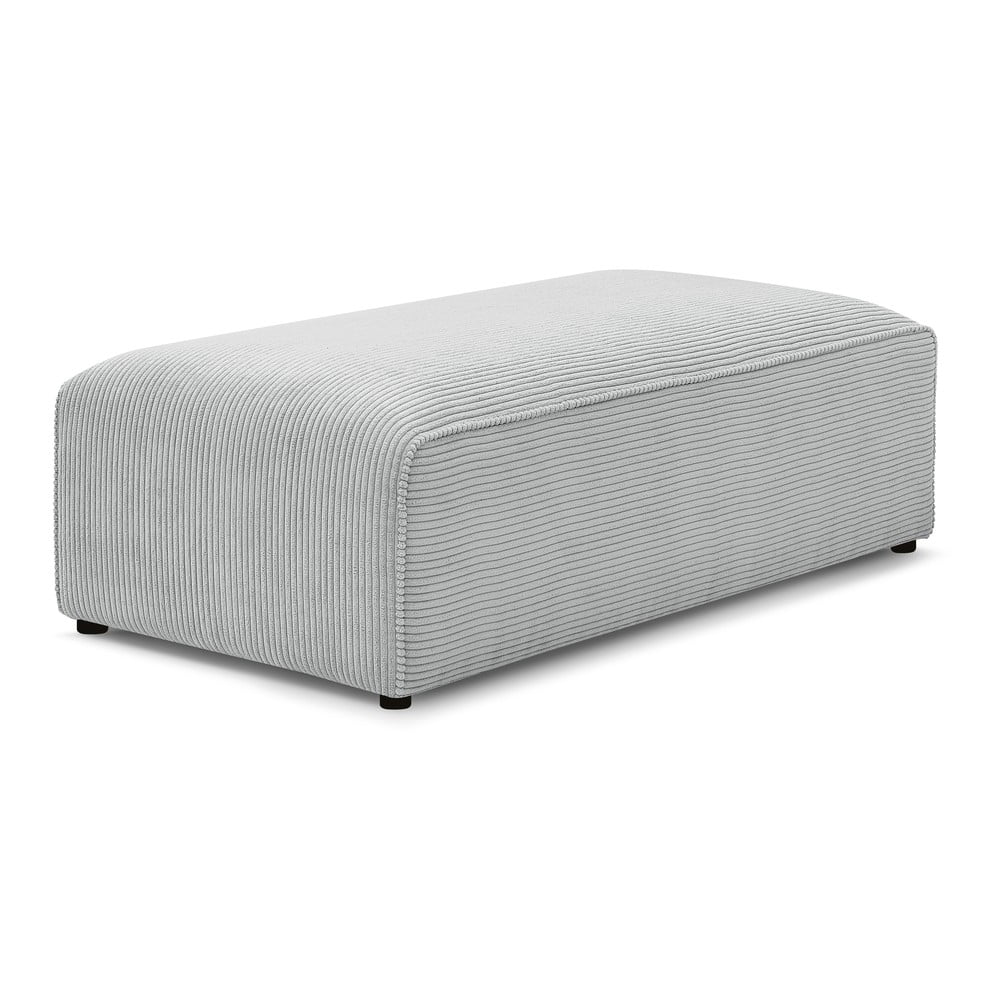 Világosszürke kordbársony moduláris lábtartó Megeve – Bobochic Paris