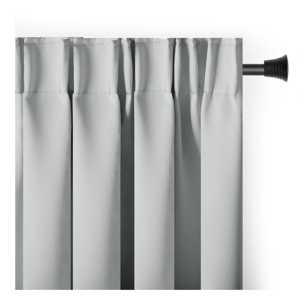 Világosszürke sötétítő termo függöny 140x270 cm Pleat – Restilo