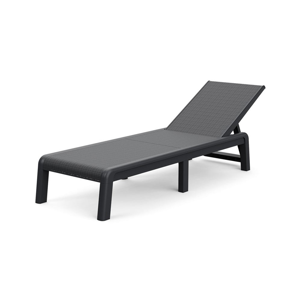 Antracitszürke műanyag kerti napozóágy Mallorca – Keter