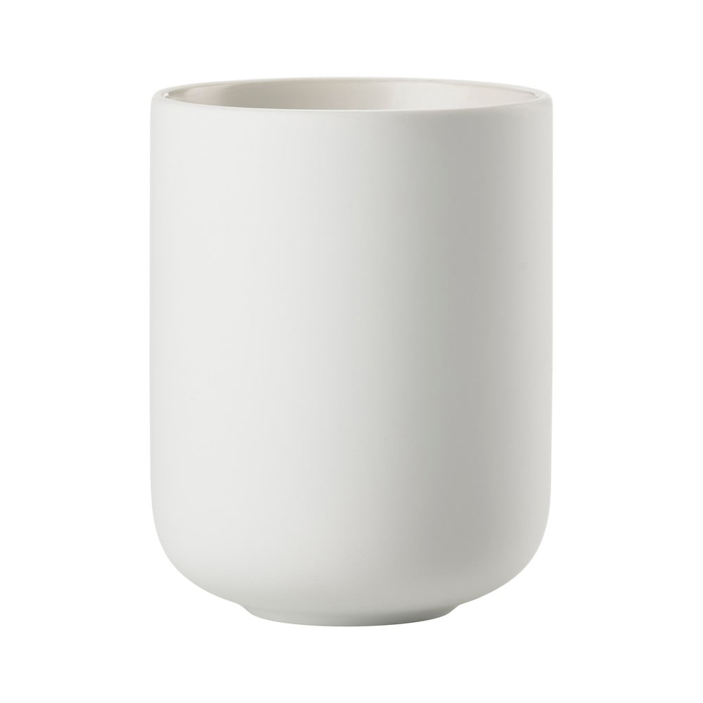 Fehér agyagkerámia fogkefetartó pohár Sensu – Zone