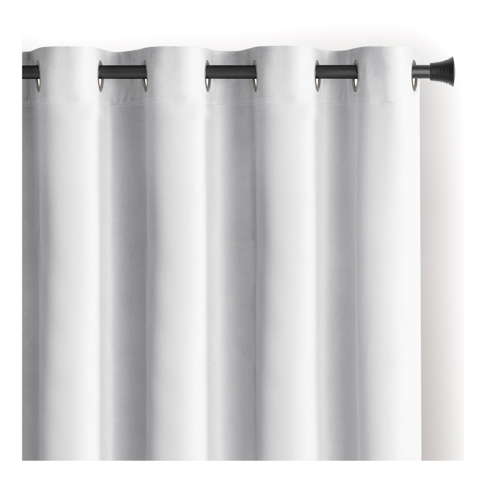 Fehér bársony dimout (részleges sötétítő) függöny 140x270 cm Eyelets – Restilo