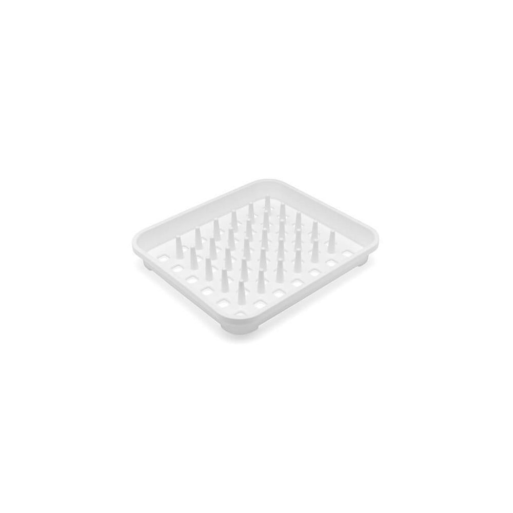 Fehér műanyag edényszárító 38x33