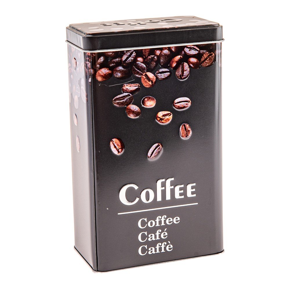 Fém kávétartó doboz Black3D – Dakls
