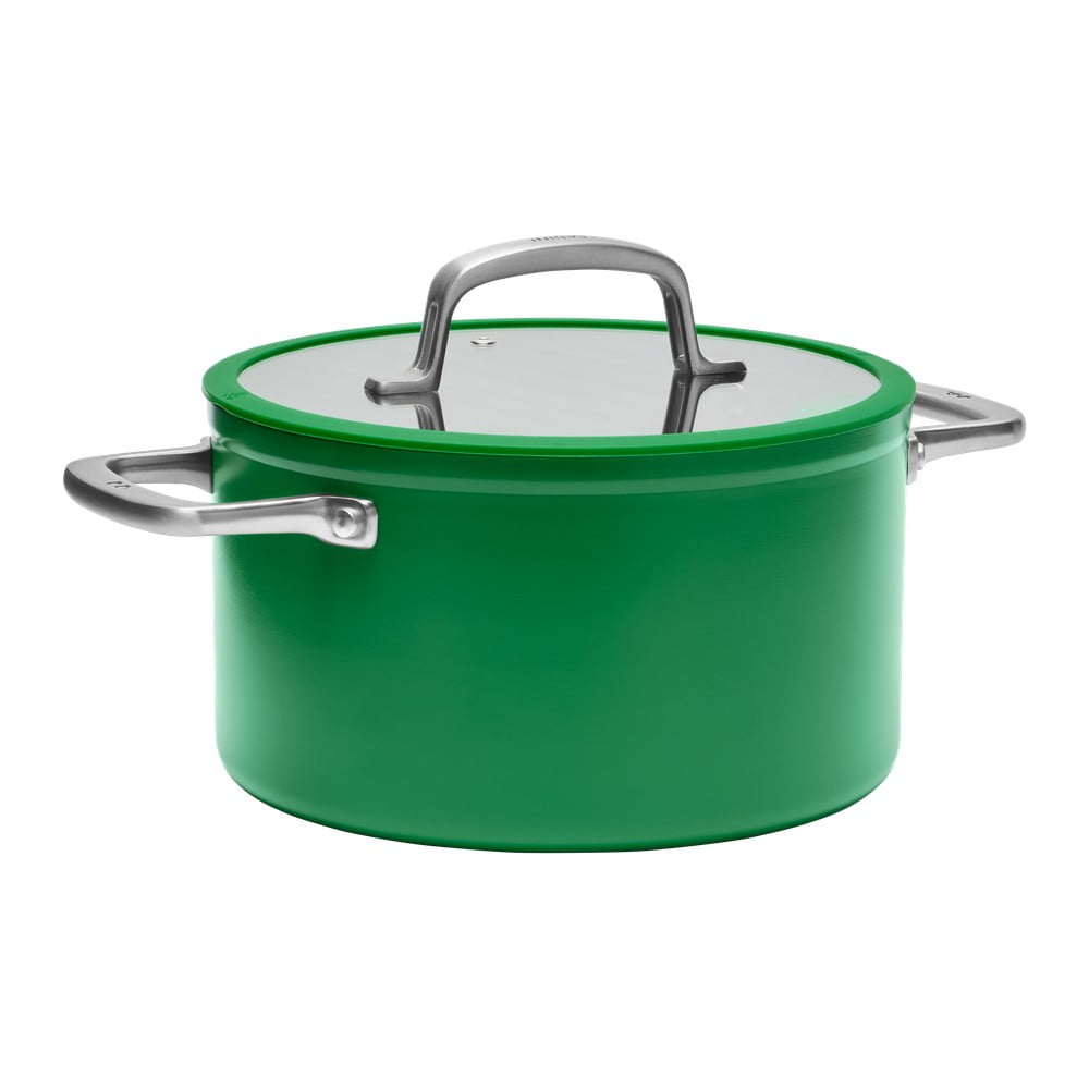 Indukciós tűzhelyhez alkalmas edény fedővel-kerámia felülettel 5