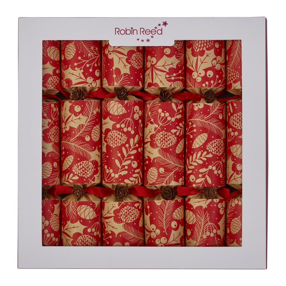 Karácsonyi cracker szett 6 db-os Winter Pine Cones – Robin Reed