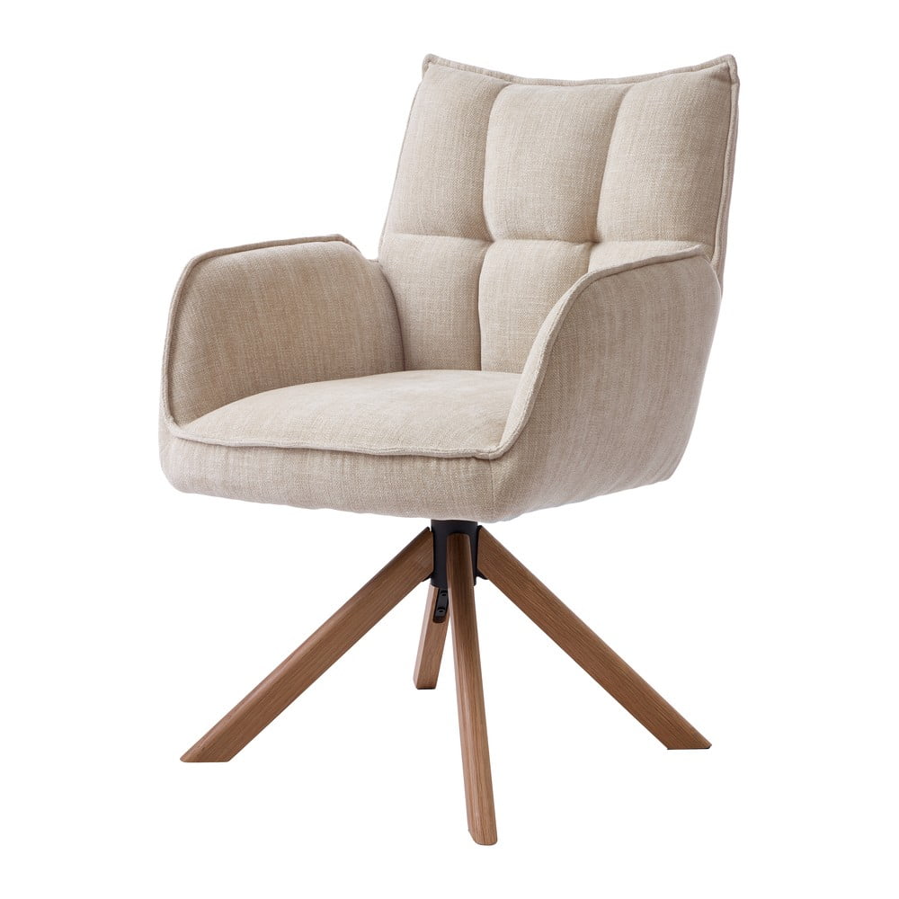 Krémszínű étkezőszék szett 2 db-os Marilla – Unique Furniture