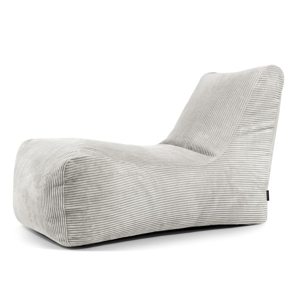 Krémszínű kordbársony babzsákfotel Lounge – SLOWDOWN