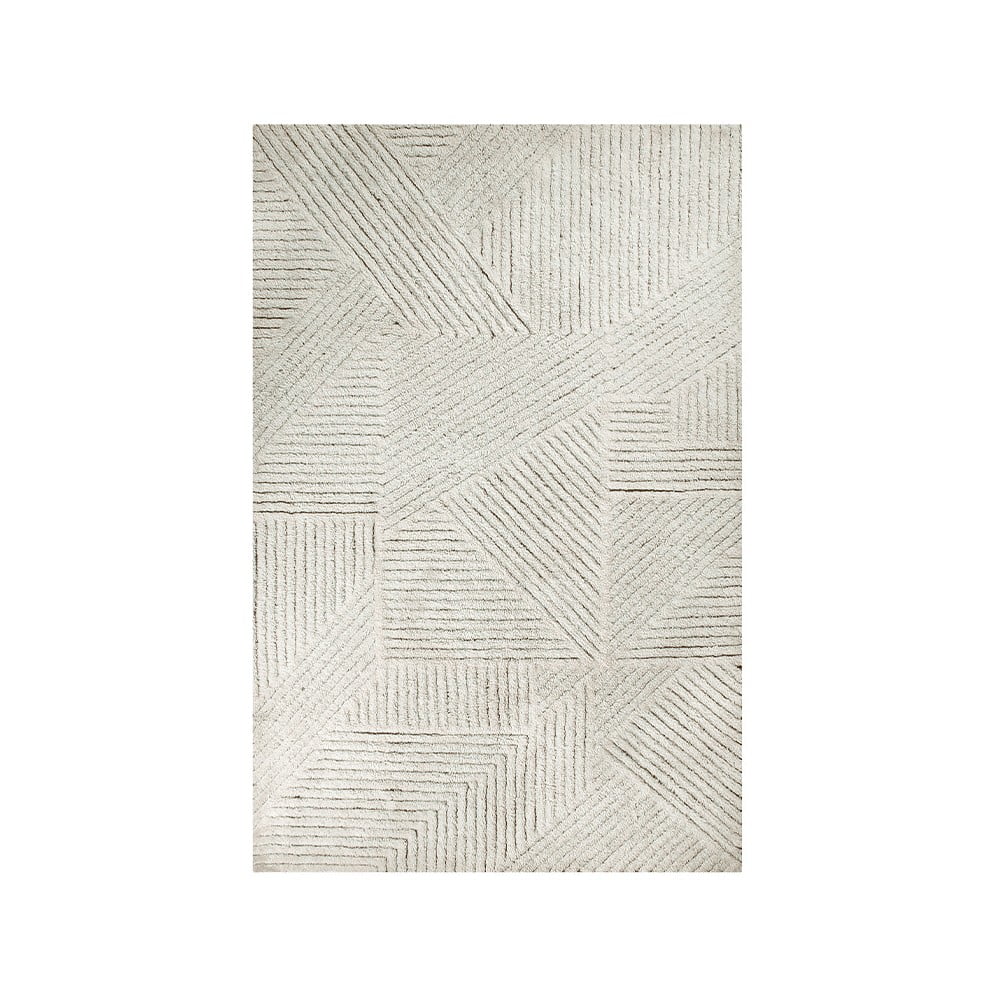 Krémszínű mosható kézi szövésű gyapjú szőnyeg 170x240 cm Almond Valley – Lorena Canals