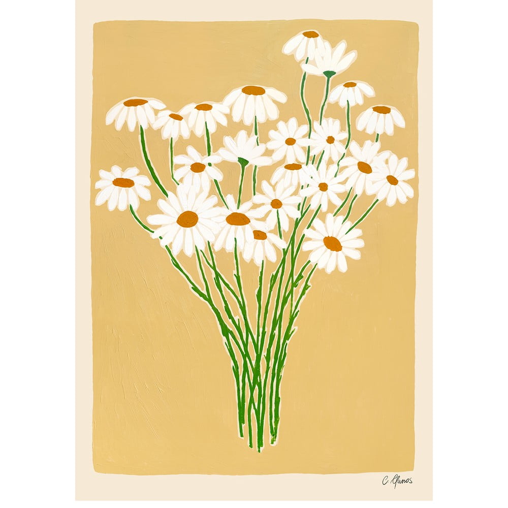 Poszter 30x40 cm Daisies – The Poster Club