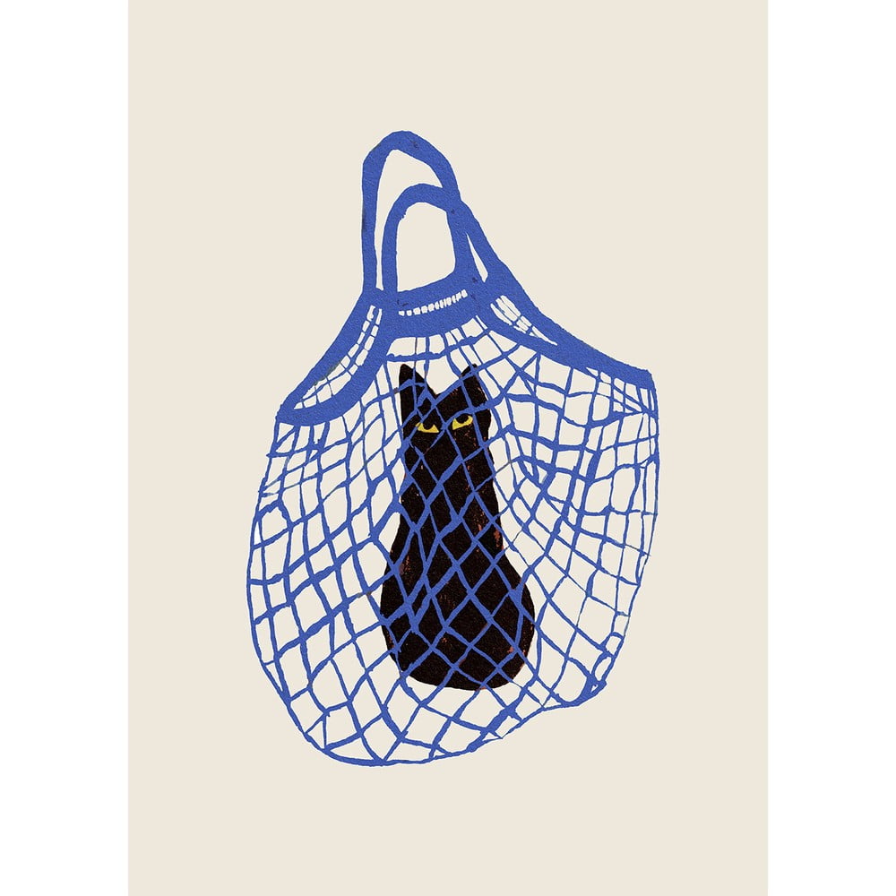 Poszter 30x40 cm The Cat’s In The Bag – The Poster Club