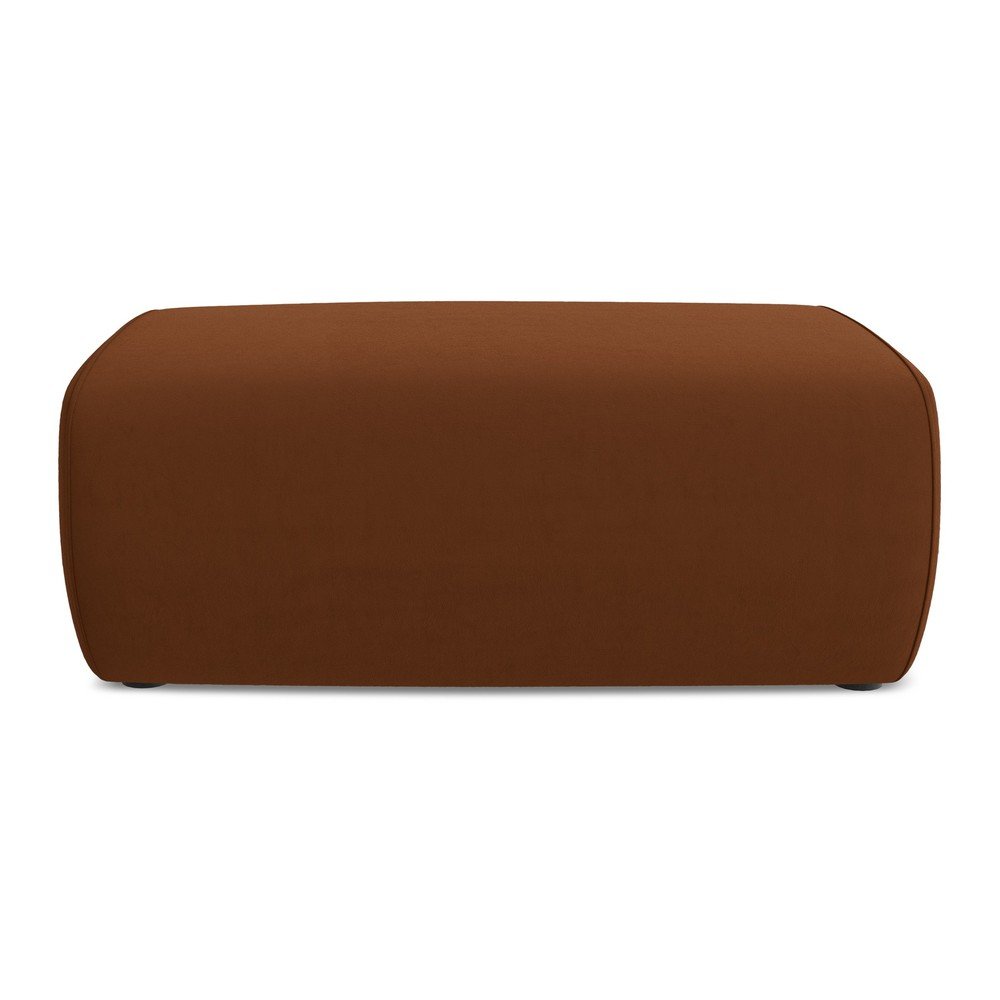 Terrakotta színű bársony lábtartó Kapua – Makamii