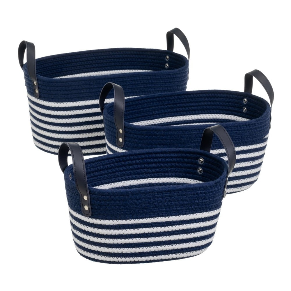 Textil tárolókosár szett 3 db-os 38x22x20 cm – Casa Selección