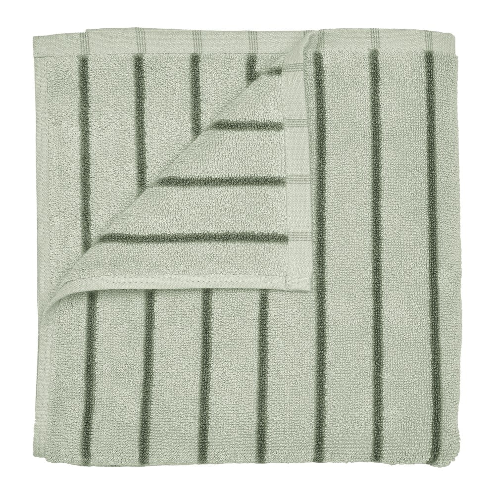 Zöld frottír bio pamut fürdőlepedő 70x140 cm Arto – Blomus