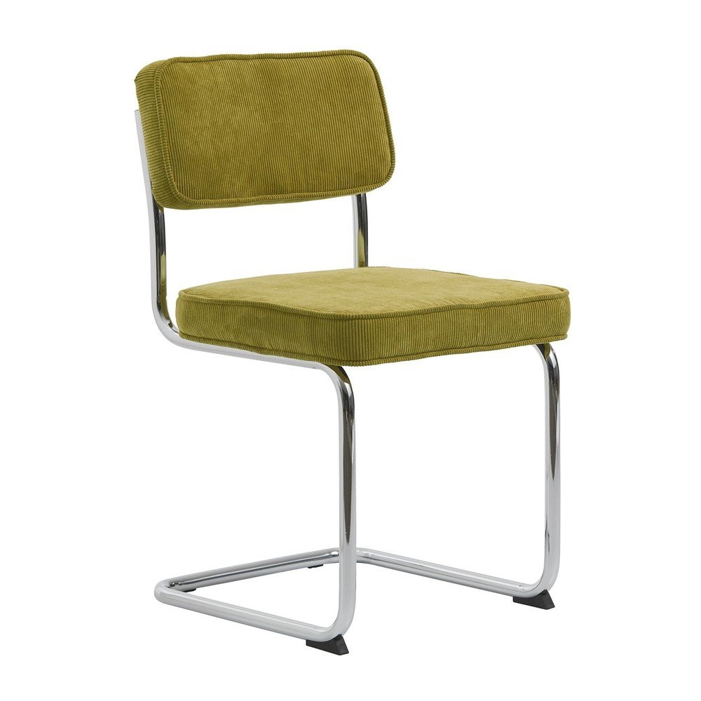 Zöld kordbársony étkezőszék Rupert – Unique Furniture