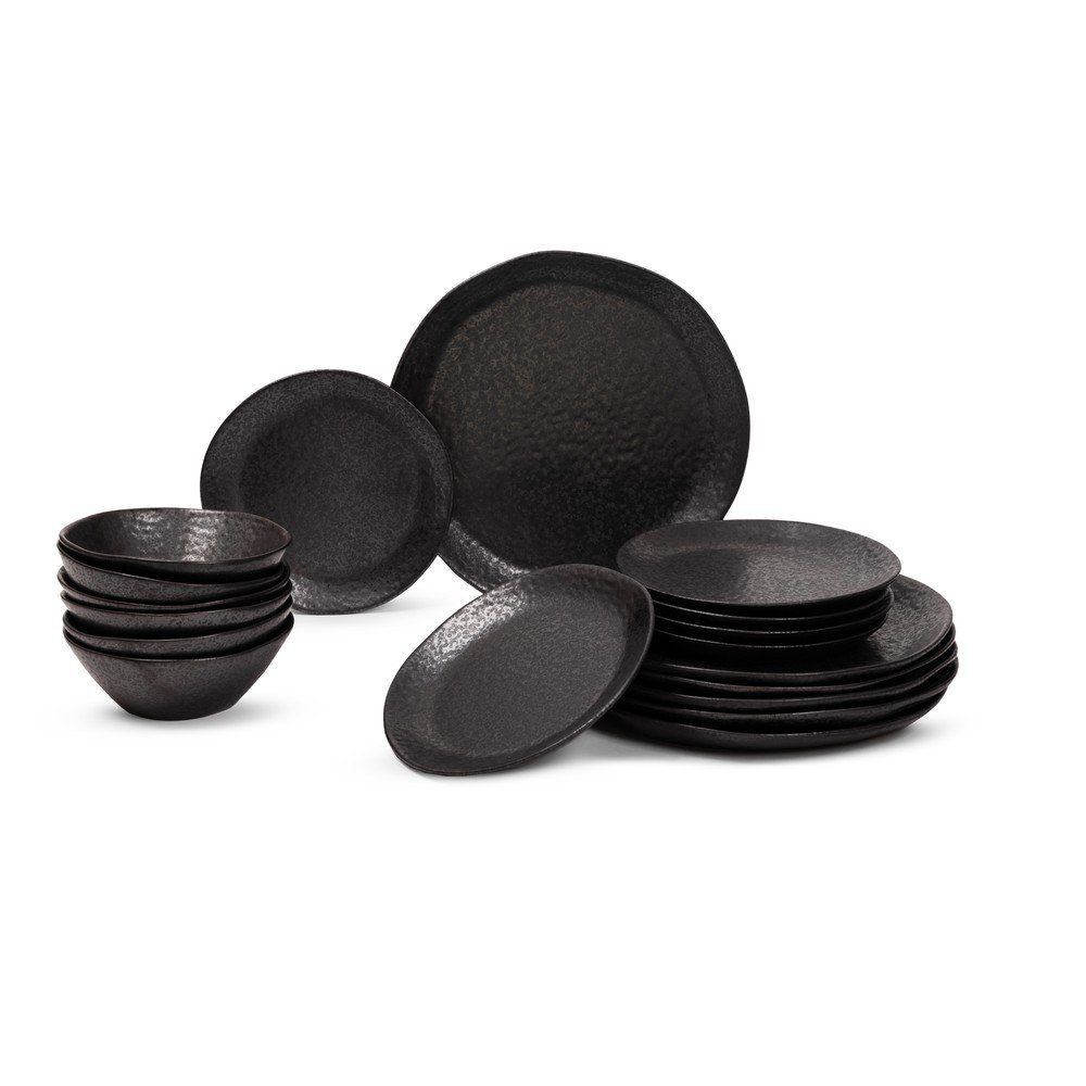 Agyagkerámia étkészlet 18 db-os Dark Moon – Bonami Selection