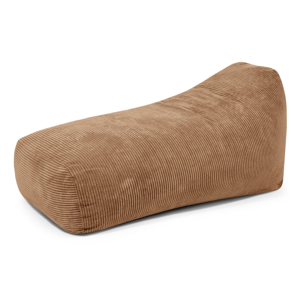 Barna kordbársony babzsákfotel Snug Long 140 – SLOWDOWN